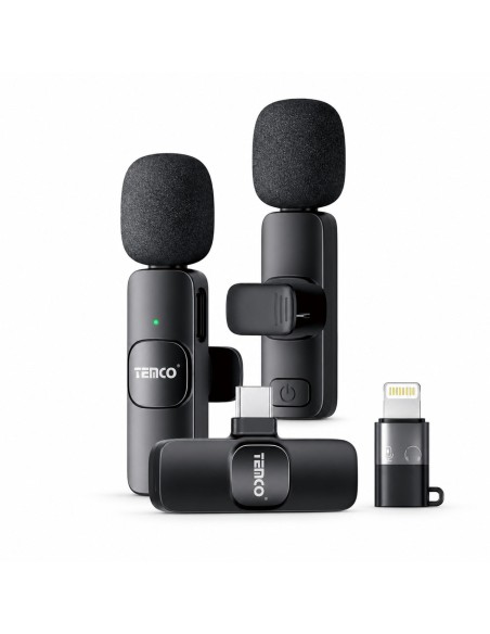 Micrófono Lavalier Inalámbrico YWL16 TEMCO – Doble Micrófono