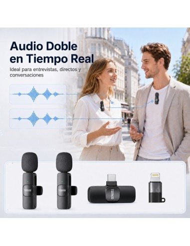 Micrófono Lavalier Inalámbrico YWL16 TEMCO – Doble Micrófono