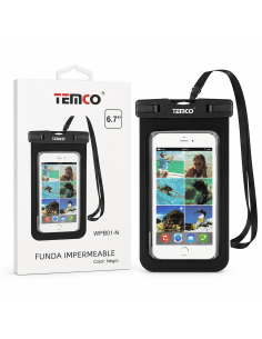 FUNDA IMPERMEABLE  NEGRO WPB01-N TEMCO