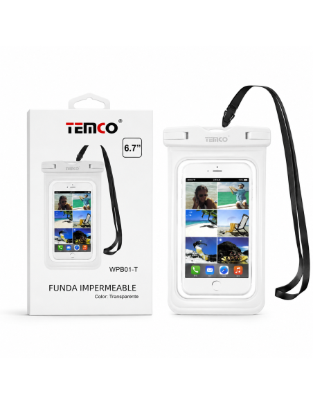FUNDA IMPERMEABLE TRANSPARENTE WPB01-T  TEMCO