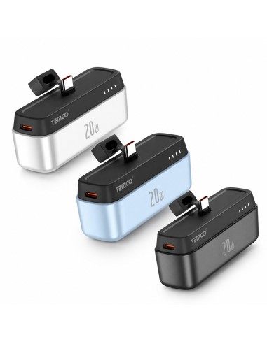 Batería externa 5000mAh 20W TEMCO T160CP portátil