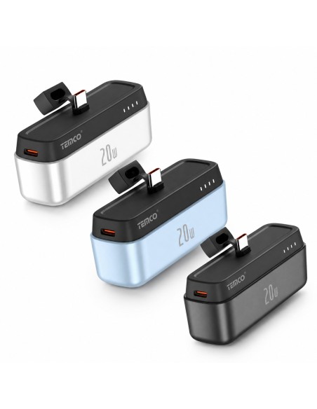 Batería externa 5000mAh 20W TEMCO T160CP portátil