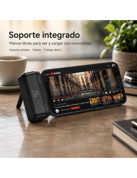Batería externa 5000mAh 20W TEMCO T160CP portátil