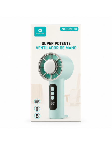 VENTILADOR DE MANO SUPER POTENTE DM-81