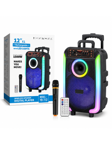 ALTAVOZ MALETA 12" YB-712 *OFERTA*
