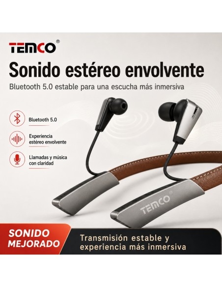 Auriculares Bluetooth TEMCO LS23-M 40h batería