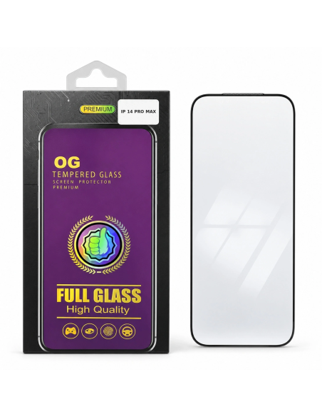 Protector de Pantalla Full Glass Antiestático TEMCO para iPhone 14 Pro Max - embalaje 2