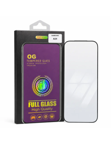 Protector de Pantalla Full Glass TEMCO para Samsung A24 - embalaje OG