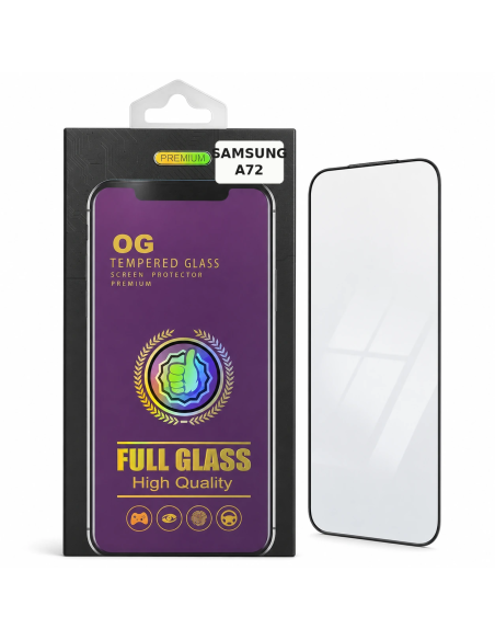 Protector de Pantalla Full Glass TEMCO para Samsung A72 - embalaje OG