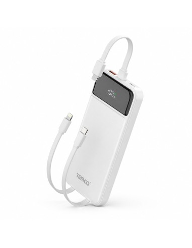 Batería externa 10000mAh TEMCO con pantalla LED y carga rápida 22.5W
