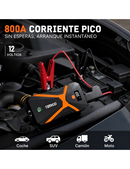 Arrancador 20000mAh TEMCO YWA44 800A