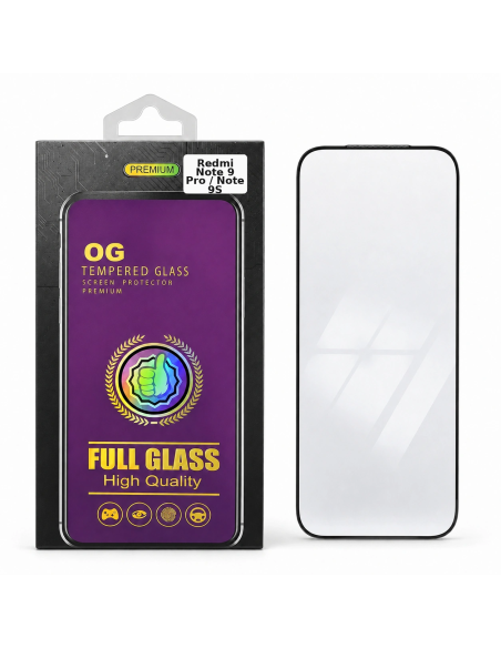 Protector de Pantalla Full Glass Antiestático TEMCO para Redmi Note 9 Pro / Note 9S - embalaje 2