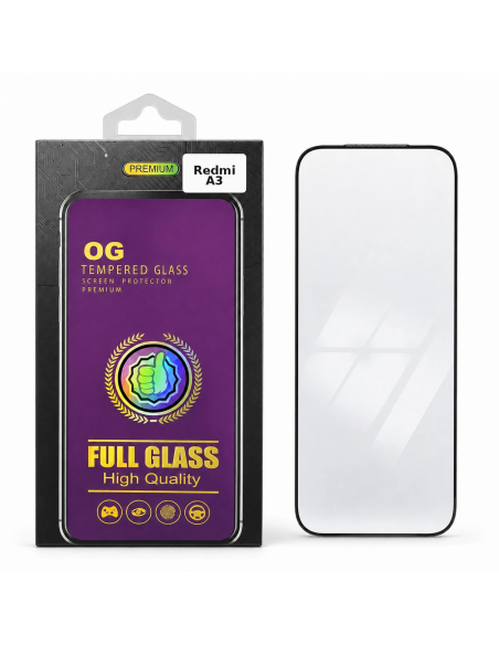 Protector de Pantalla Full Glass Antiestático TEMCO para Redmi A3 - embalaje 2