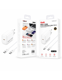 Cargador Tipo C 120W GaN con cable TEMCO JYC-120T