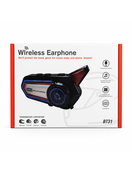 AURICULAR PARA CASCO DE MOTO. BT31