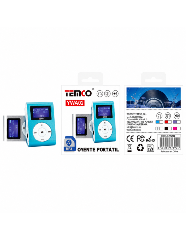 MP4 COM PANTALLA SURTIDOS YWA02 TEMCO