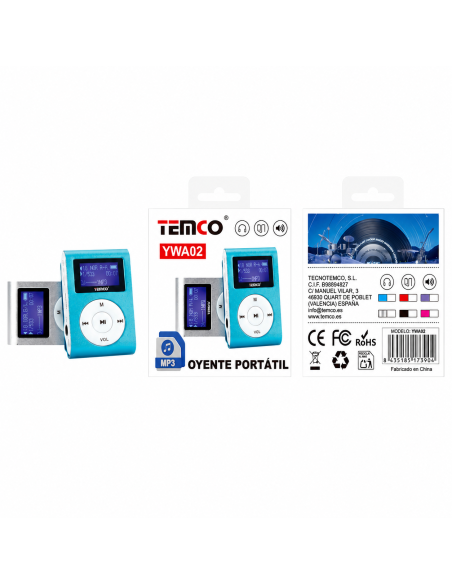 MP4 COM PANTALLA SURTIDOS YWA02 TEMCO