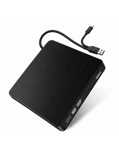 LECTOR DVD EXTERNO USB3.0/TYPEC YWA05 TEMCO
