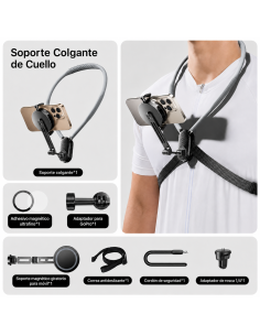 Soporte magnético 2 en 1 para móvil y cámara 2