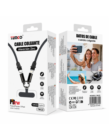 CABLE COLGANTE 1.2M C-L 27W YWL22 TEMCO