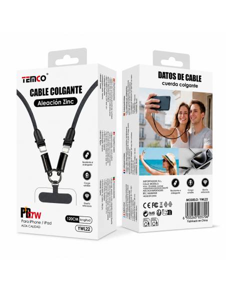 CABLE COLGANTE 1.2M C-L 27W YWL22 TEMCO