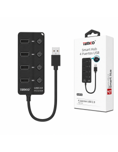 HUB 4 PUERTOS USB FA06-N  TEMCO
