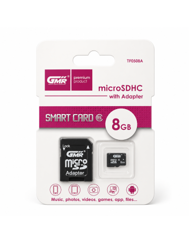 TARJETA MICRO SDHC 8GB GMR