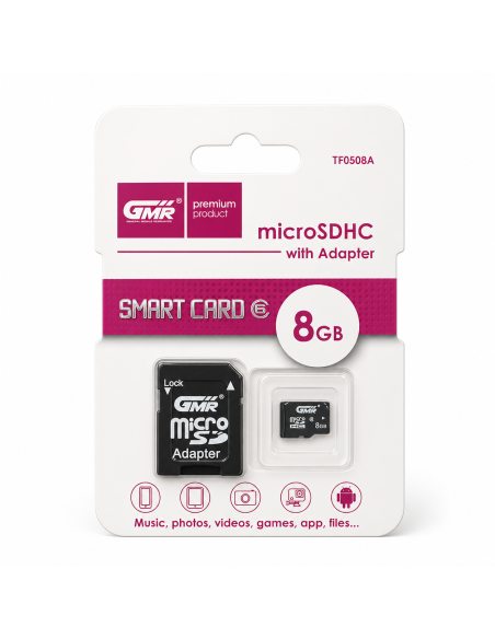 TARJETA MICRO SDHC 8GB GMR
