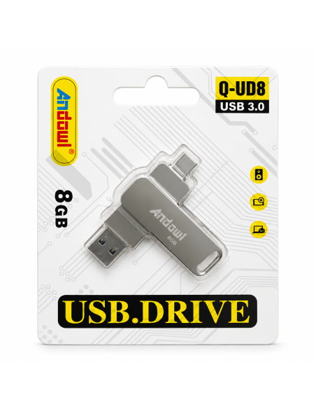 PEN USB/TIPO C 8GB ANDOWL *MAD*