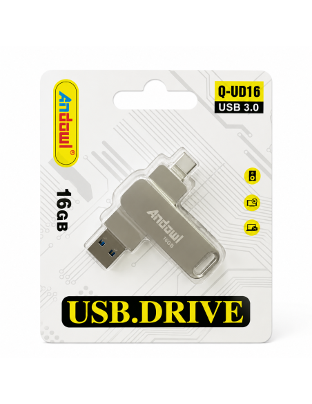 PEN USB/TIPO C 16GB ANDOWL *MAD*