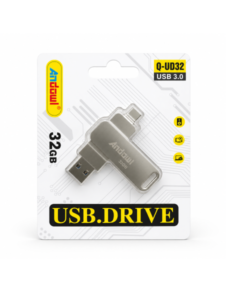 PEN  USB/TIPO C 32GB ANDOWL *MAD*