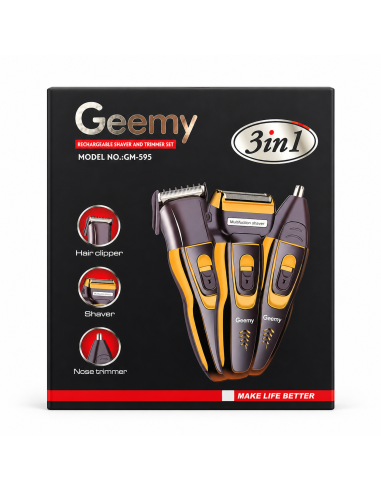 CORTA PELO 3 IN 1 GM-595