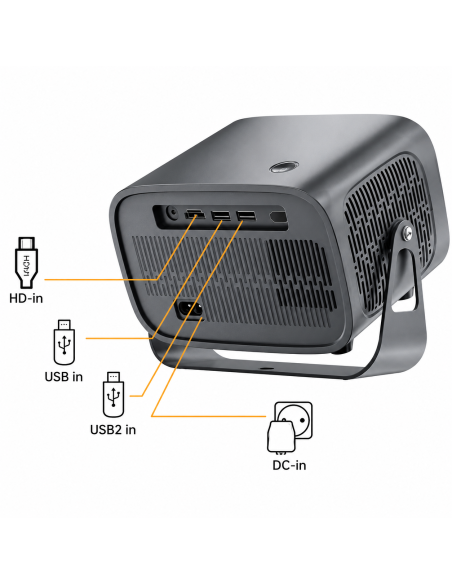 Proyector Andowl YG500 Full HD 1080p LED 220 ANSI