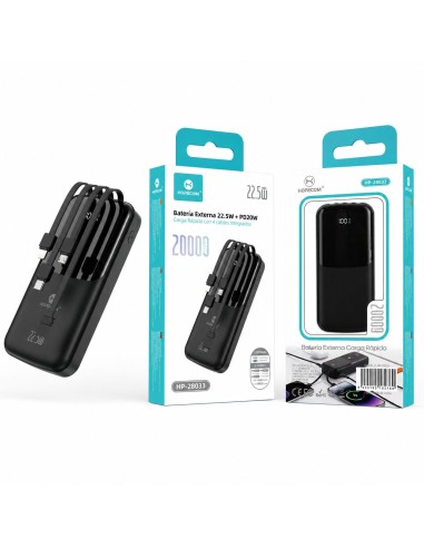 BATERIA EXTERNA 20000MAH HP-28033 HOPECOM