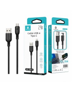 CABLE TIPO C  2.4A  NEGRO HP-10013 HOPECOM