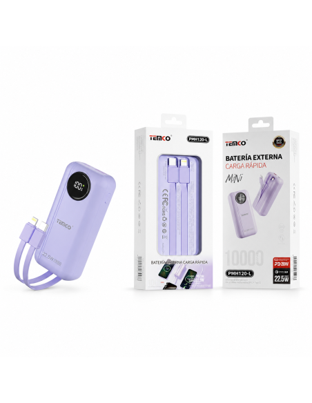 Batería externa 10000mAh 22.5W TEMCO PMH120