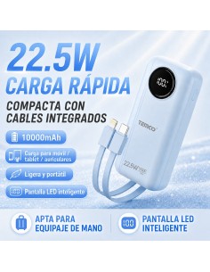Batería externa 10000mAh 22.5W TEMCO PMH120 2