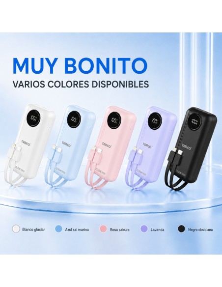 Batería externa 10000mAh 22.5W TEMCO PMH120