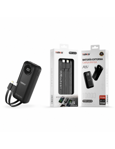 Batería externa 10000mAh 22.5W TEMCO PMH120