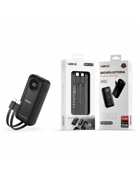 Batería externa 10000mAh 22.5W TEMCO PMH120