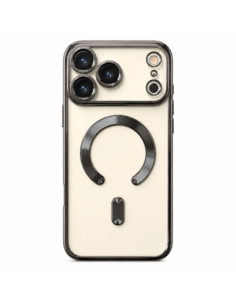 Carcasa Transparente MagSafe Metalizada para iPhone 12 Pro Max - imagen 1 2