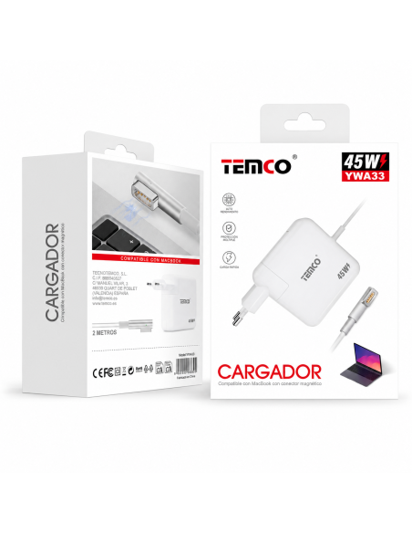 CARGADOR  PORTATIL 45W YWA33 TEMCO