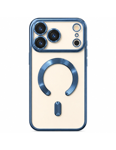 Carcasa Transparente MagSafe Metalizada para iPhone 15 Pro Max - imagen 5