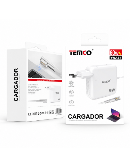 CARGADOR PORTATIL 60W YWA34 TEMCO