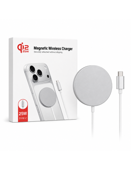 CARGADOR MAGNETIC INALAMBRICO QI 2 25W