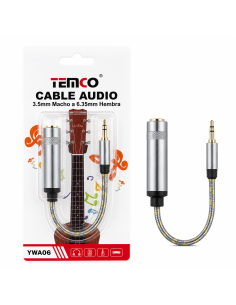 CABLE AUDIO 3.5MM-6.35MM YWA06 TEMCO