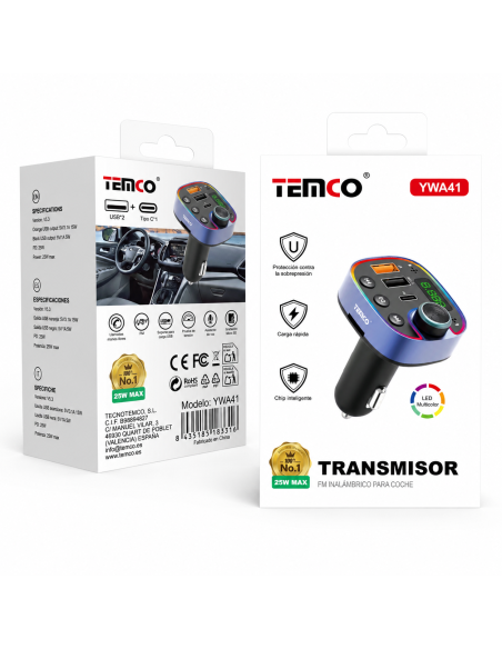 MP3 BT PARA COCHE YWA41 TEMCO