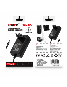 CARGADOR UNIVERSAL  12V5A YWA18 TEMCO 2