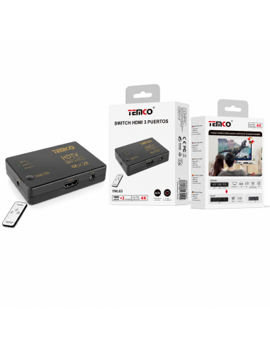 SWITCH HDMI 3 PUERTOS YWL03 TEMCO