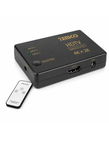 SWITCH HDMI 3 PUERTOS YWL03 TEMCO